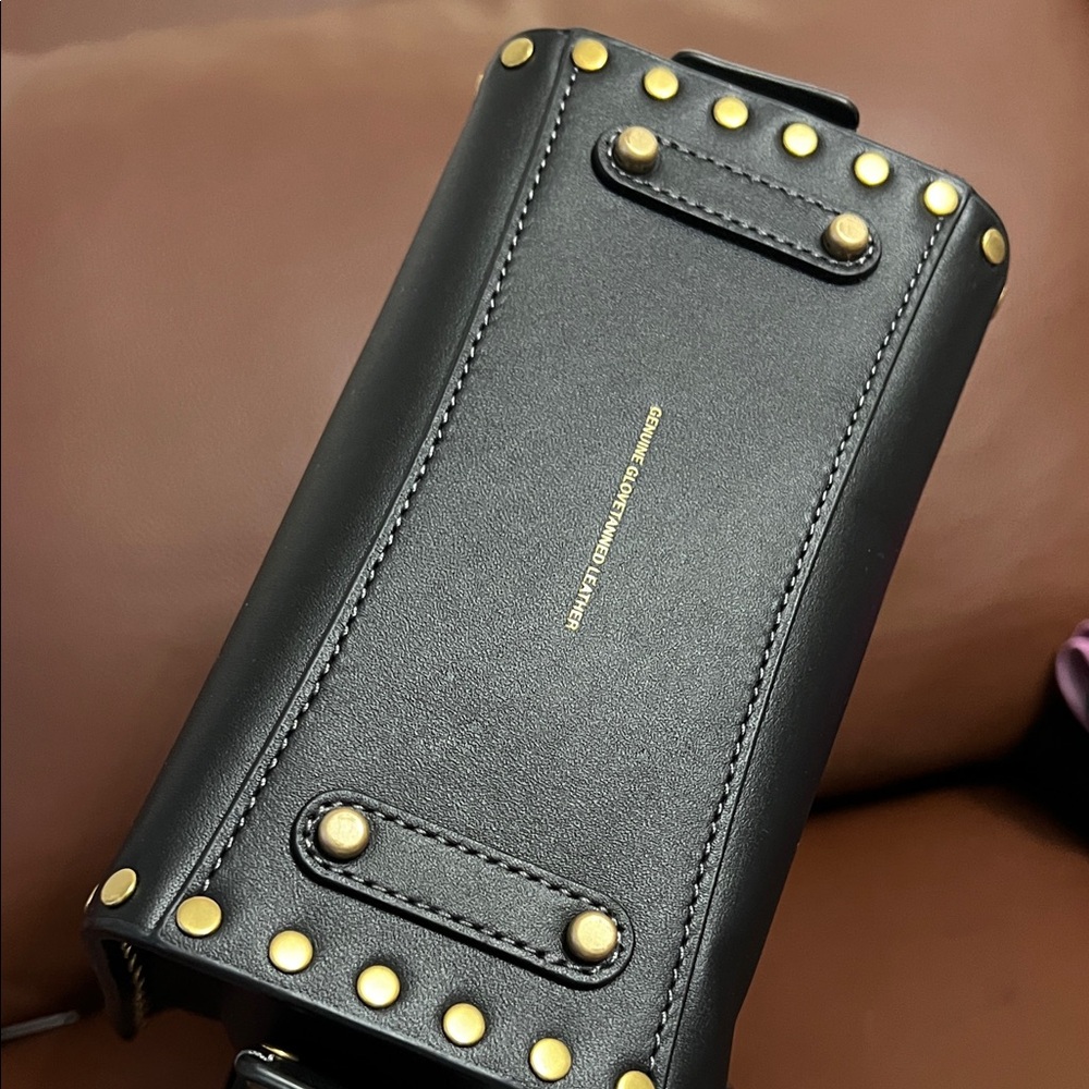 Coach Black Studded Women's Mini Bag - Picture 10 of 12